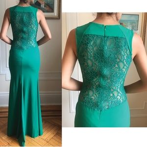 Flavio Castellani emerald green dress prom wedding